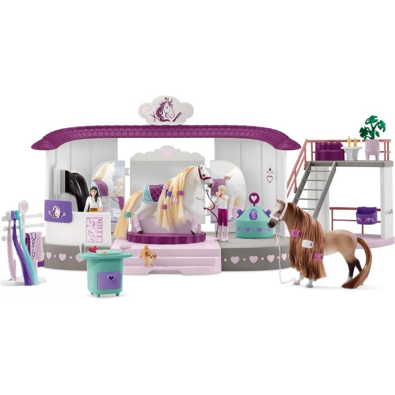 Schleich® 42588 Horse Club - Sofia's Beauties Pferde Beautysalon mit Stall, 99-teiliges Spielset