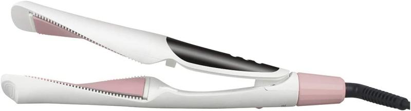 MAXXMEE Hairstyler Curl & Straight | 3in1 Hair Styler mit geschwungenen Stylingplatten |LED-Display [weiß/rosegold]