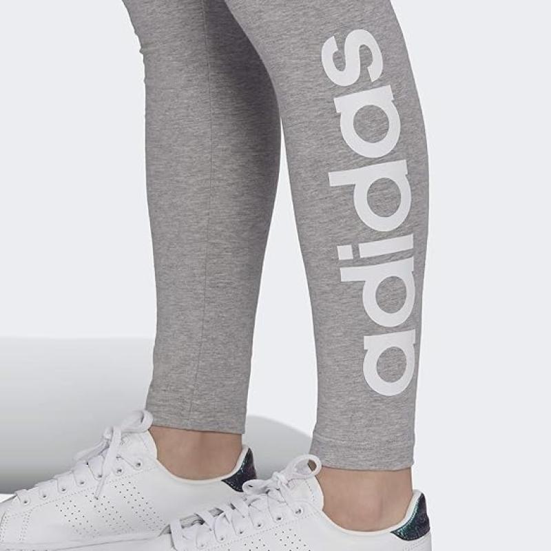 adidas Damen Tight Essentials High-Waisted Logo Leggings GRAU Gr. XL