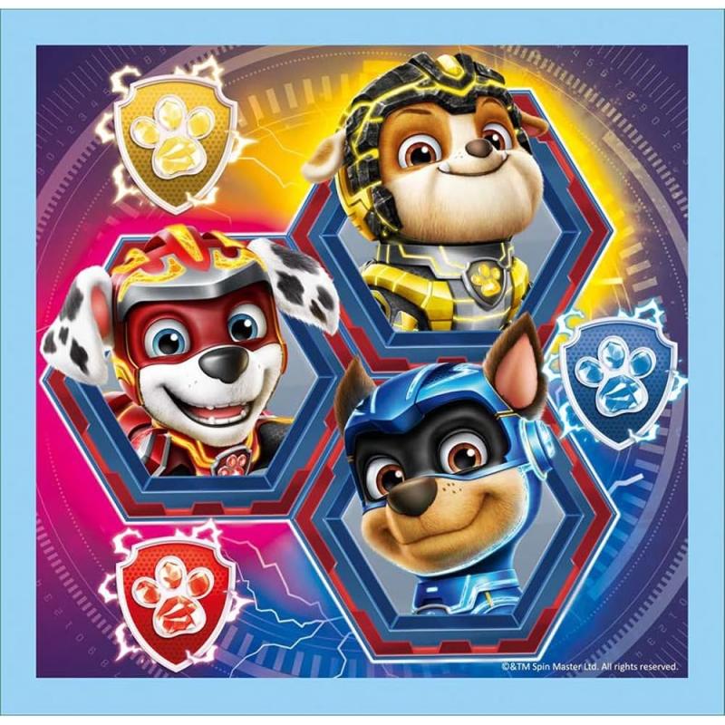 Trefl 34869 -  3in1 Puzzle, PAW PATROL Mighty Movie, von 20 bis 50 Teilen, 3 Sets