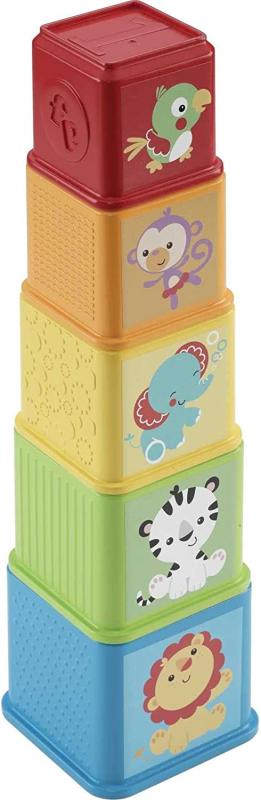 Fisher-Price CDC52 - Bunte Stapelwürfel, Babyspielzeug ab 6 Monaten