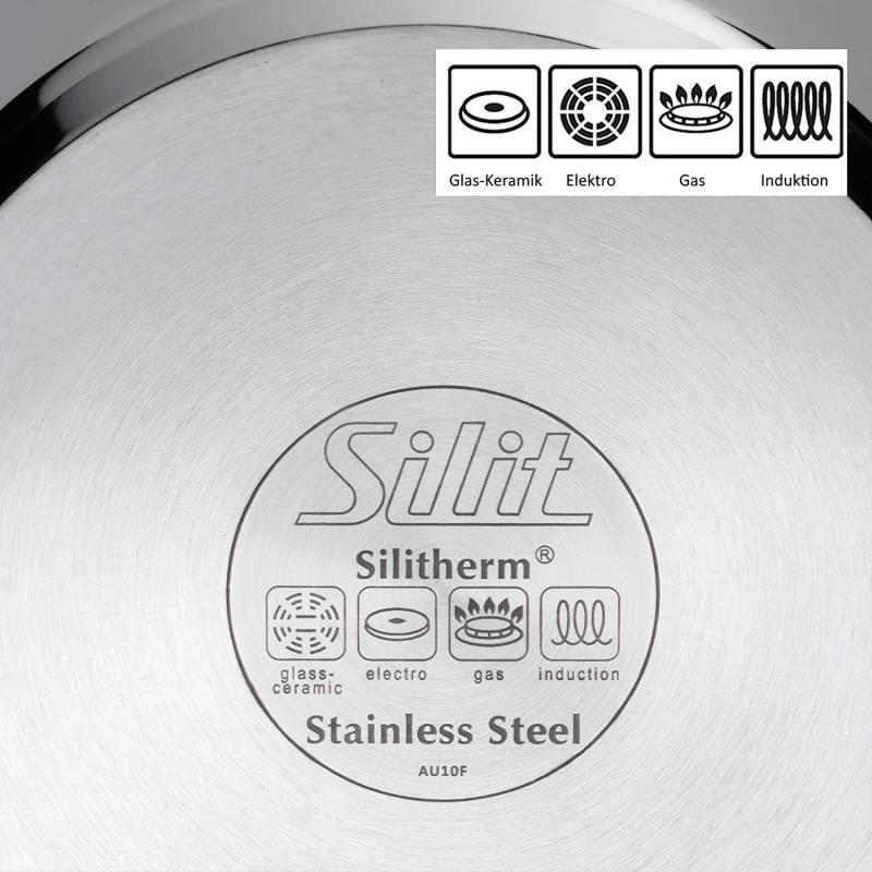 Silit Domus Bratpfanne Induktion 28 cm hoch, Edelstahl beschichtet