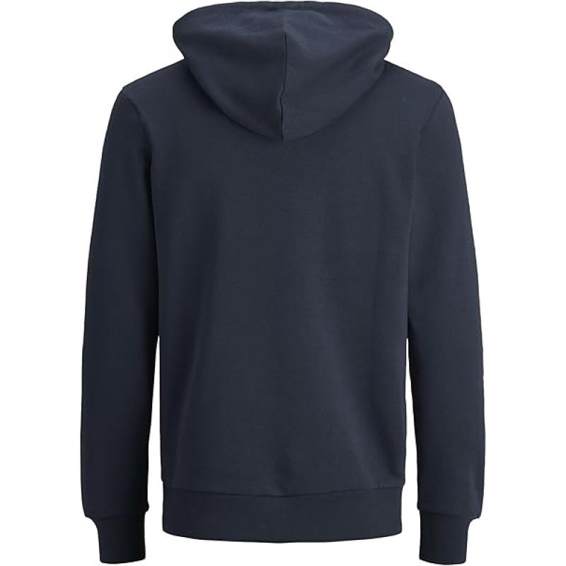 JACK & JONES Male Kapuzenpullover Logo Kapuzenpullover NAVY - L