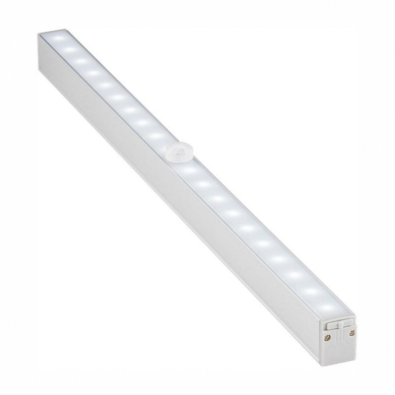 Goobay LED-Unterbauleuchte mit Bewegungsmelder 30 cm Farbtemperatur 6500K kalt-weiß - SILBER