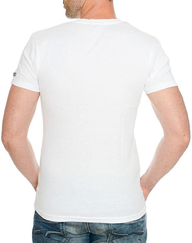 Geographical Norway Herren Uni T-Shirt JUBA Kurzarm (L - Weiss)