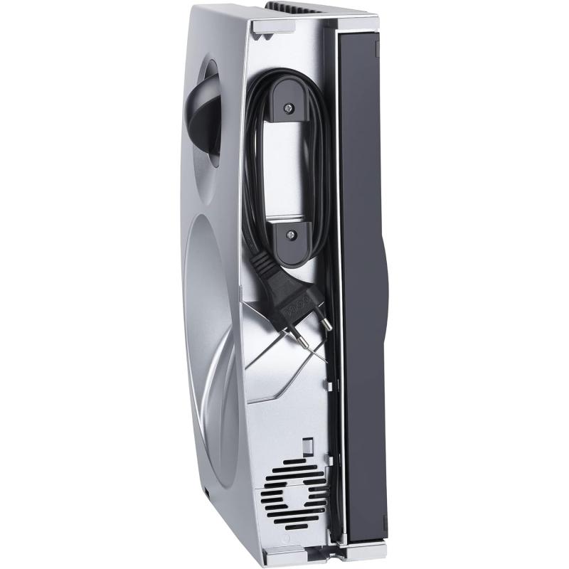 Unold 78866 ALLESSCHNEIDER Curve Silver, 100 W, 230 V, zusammenklappbar, Edelstahlmesser, Silber/Schwarz, Edelstahl