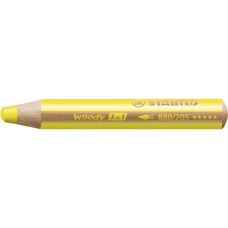 STABILO woody 3 in 1 - Buntstifte 10er Pack mit Spitzer 