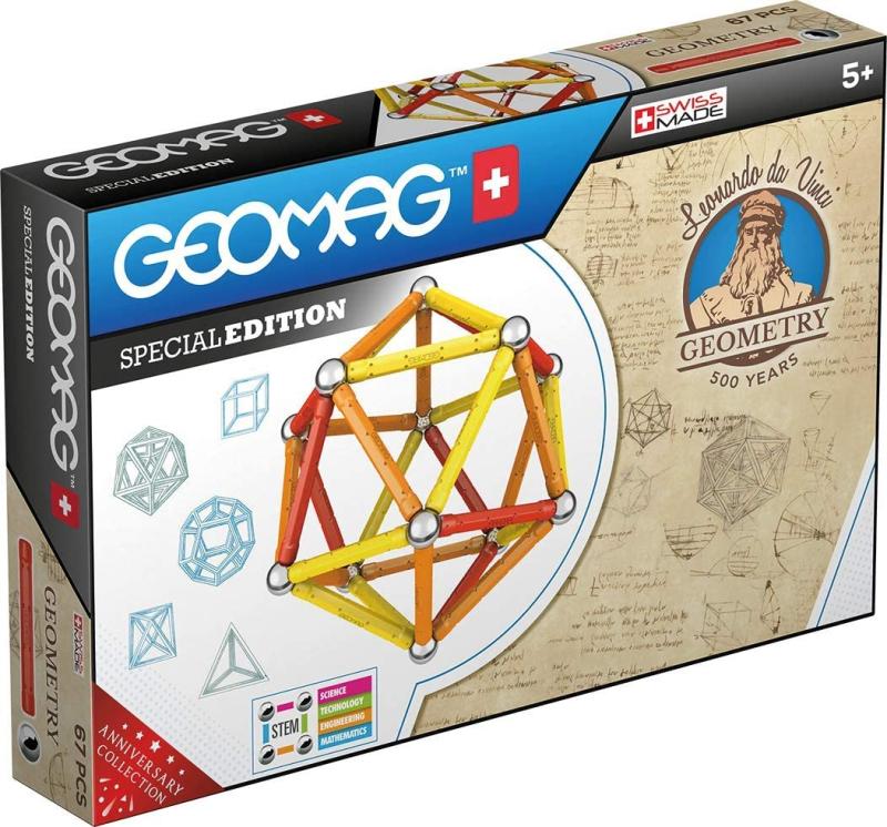GEOMAG SPECIALEDITION - Leonardo Magnetische Geometrie - Leonardo Da Vinci - 67-teilige Box