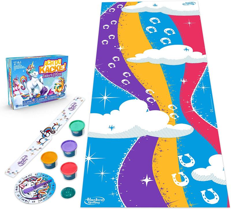 Hasbro Ach du Kacke: Einhorn-Edition, lustiges Kinderspiel