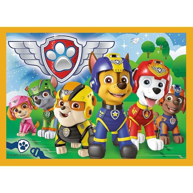 Trefl 34395 -  4 in 1  Puzzle, Das lustige Team von PAW Patrol, von 35 bis 70 Teilen, 4 Sets